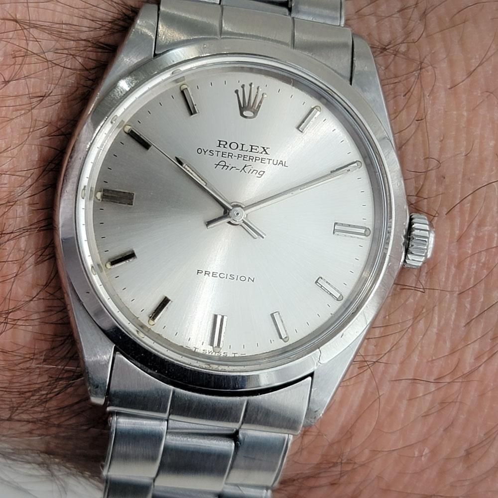 Mens Rolex Oyster Precision Ref 5500 Air King Automatic 1960s Swiss RJC191S For Sale 7