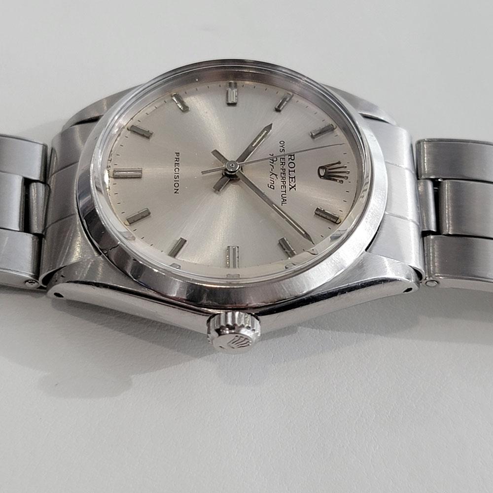 Mens Rolex Oyster Precision Ref 5500 Air King Automatic 1960s Swiss RJC191S In Excellent Condition For Sale In Beverly Hills, CA