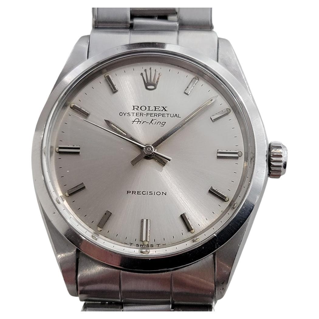 Mens Rolex Oyster Precision Ref 5500 Air King Automatic 1960s Swiss RJC191S For Sale