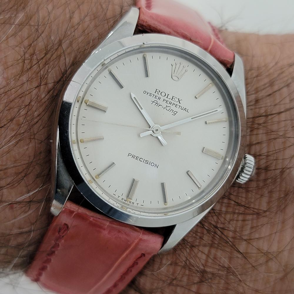 Mens Rolex Oyster Precision Ref 5500 Air King Automatic Swiss 1970s RJC190S For Sale 3