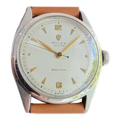 Herren Rolex Oyster Precision Ref 6022 Handgetrieben ca. 1950er Jahre Vintage MA211TAN