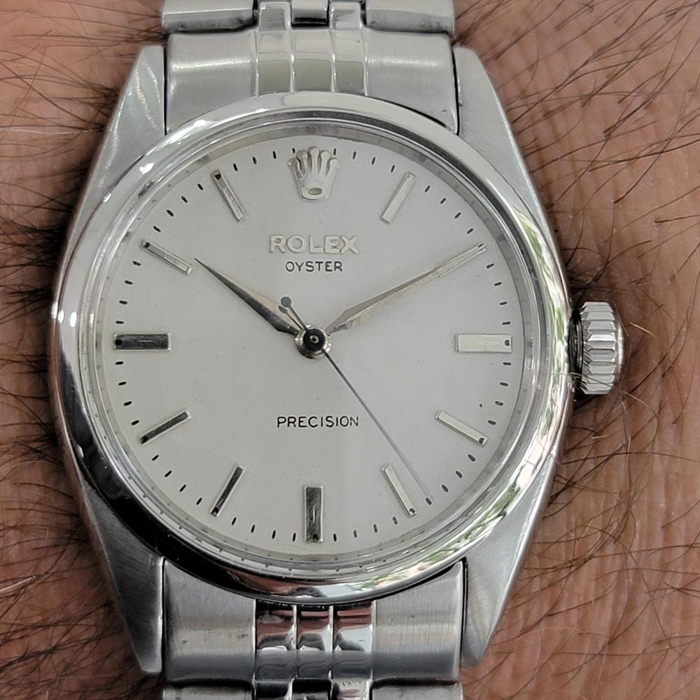 Mens Rolex Oyster Precision Ref 6422 Hand-Wind c1950s Swiss Vintage RA12 5