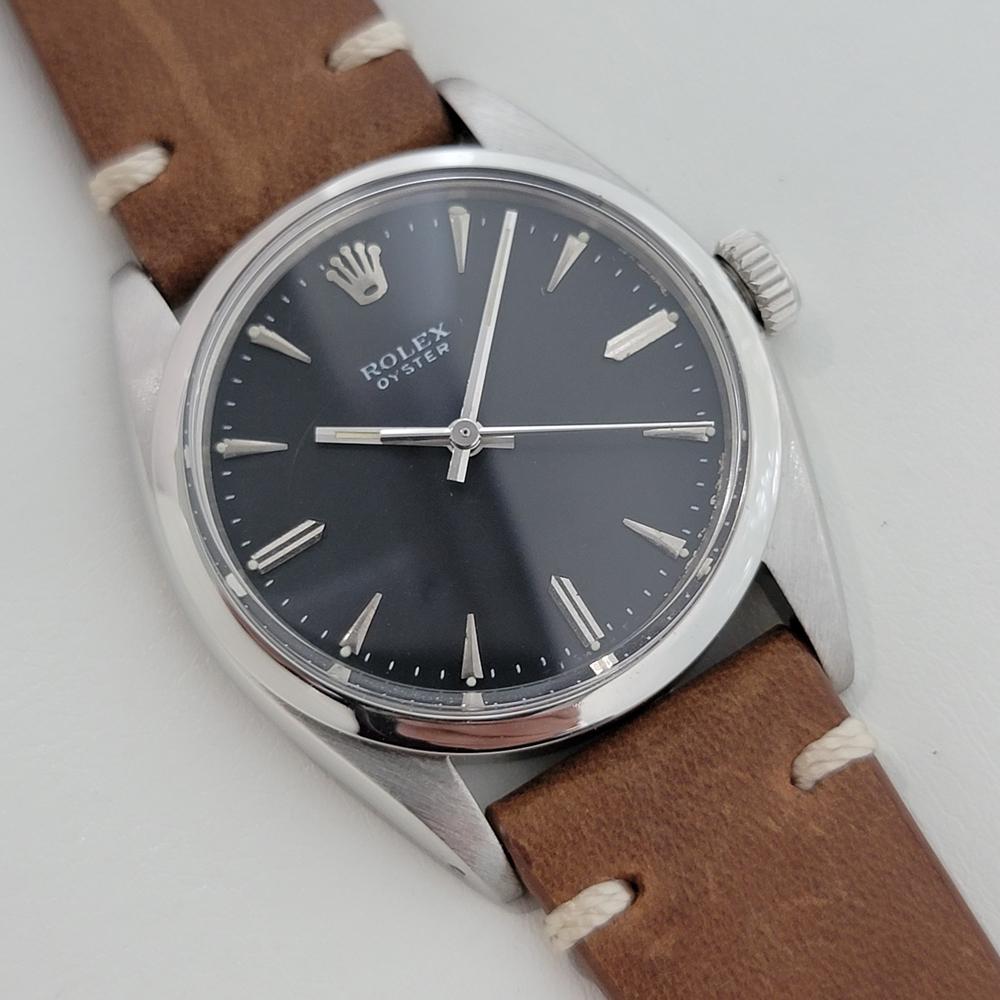 Herren Rolex Oyster Precision Ref 6424 Handgeflügelt 1950er Jahre Vintage RJC116B im Zustand „Hervorragend“ in Beverly Hills, CA