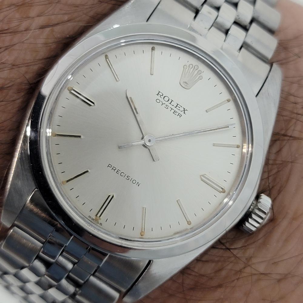 Rolex Oyster Precision Ref 6426 Handgeflügelt 1960er Jahre Schweizer Vintage RA156 8