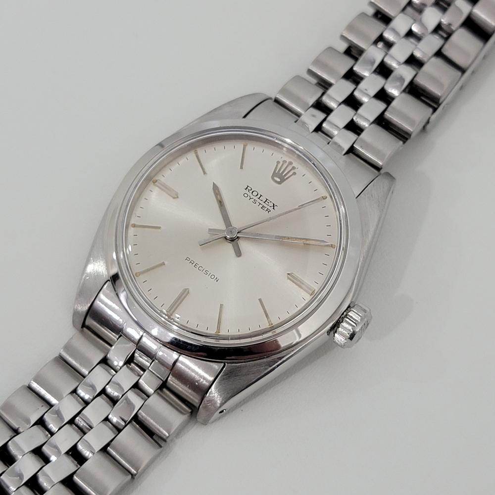 Rolex Oyster Precision Ref 6426 Handgeflügelt 1960er Jahre Schweizer Vintage RA156 1