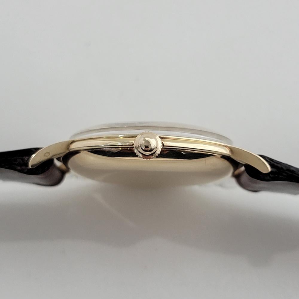 Mens Rolex Oyster Precision Ref 8952 14k Solid Gold 35mm Manual Wind 1950s RA529 6