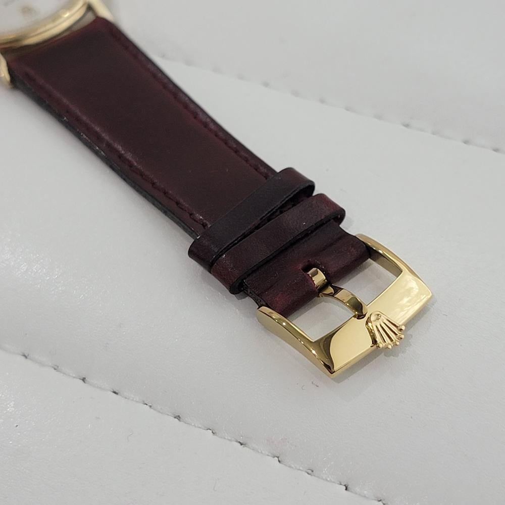 Mens Rolex Oyster Precision Ref 8952 14k Solid Gold 35mm Manual Wind 1950s RA529 5