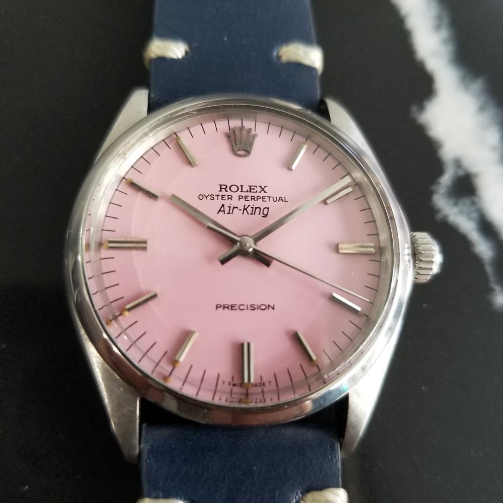 Classic icon in stunning pink, Men's Rolex Oyster Precision ref.1002 