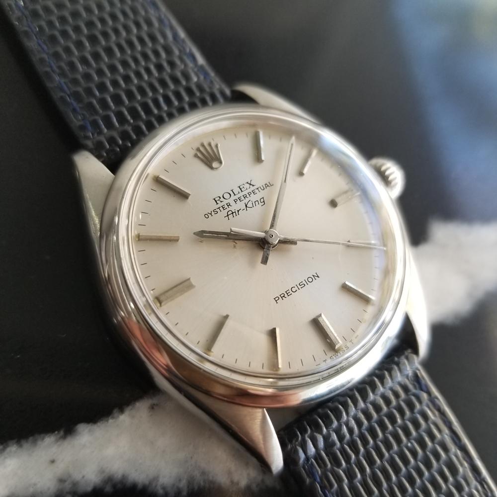 Mens Rolex Oyster Precision Ref.5500 Air-King Automatic, c.1970s RA133BLK In Excellent Condition In Beverly Hills, CA