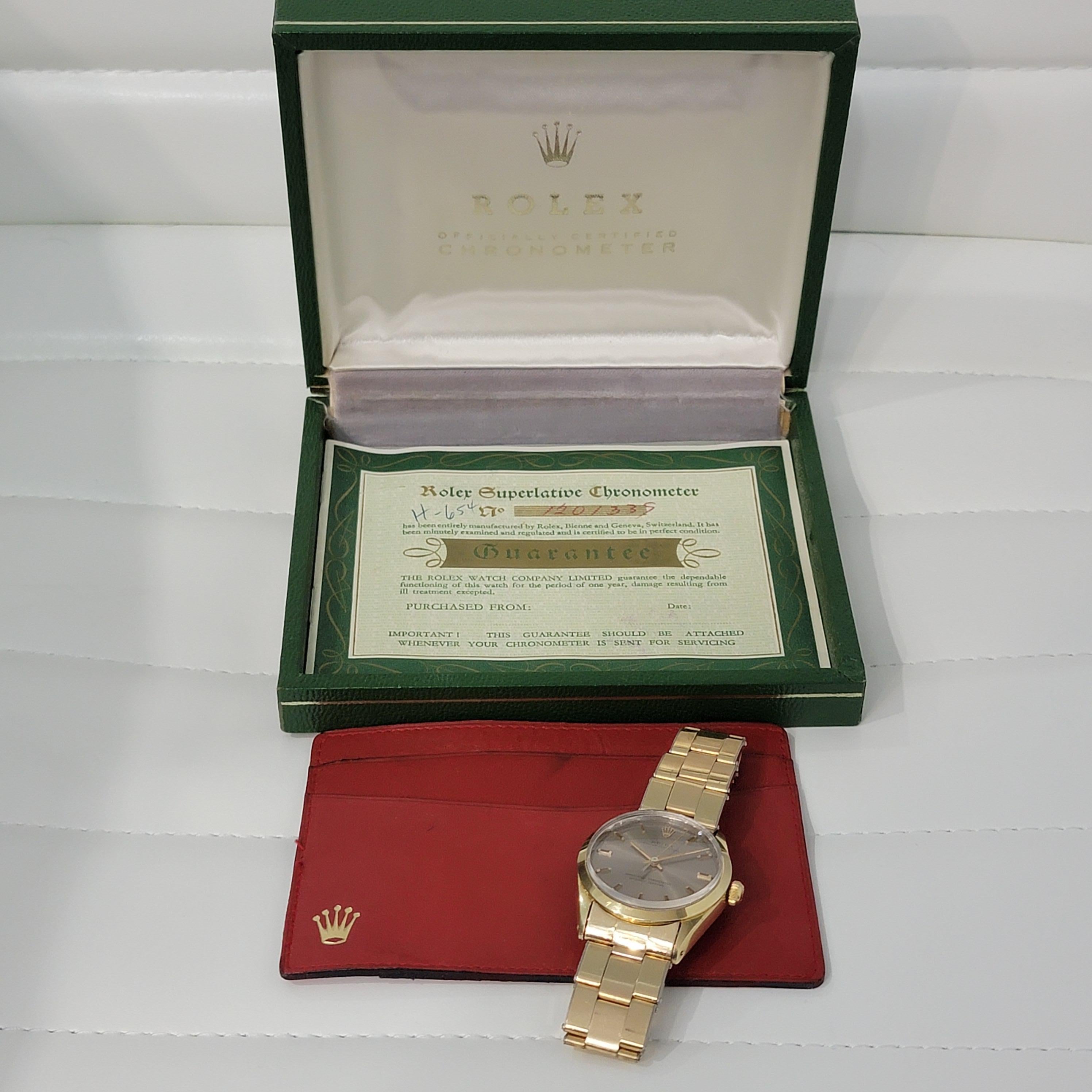 Herren Rolex Oyster Ref 1024 Gold-gehäuse 1960er Jahre mit Automatik- RA200 9