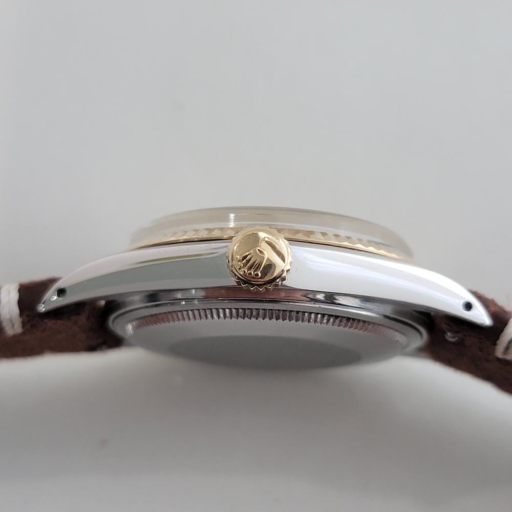Mens Rolex Oyster Ref 16013 Datejust 36mm 18k SS Automatic 1980s Vintage RA525B For Sale 5