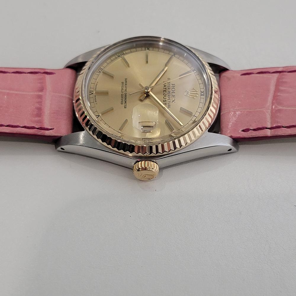 Mens Rolex Oyster Ref 16013 Datejust 36mm 18k SS Date Automatic 1980s RA488 For Sale 1