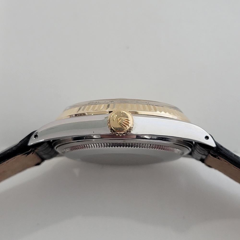 Mens Rolex Oyster Ref 16013 Datejust 36mm 18k SS Date Automatic 1980s RA488B For Sale 5
