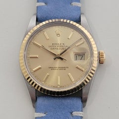 Mens Rolex Oyster Ref 16013 Datejust 36mm 18k SS Date Automatic 1980s RA489