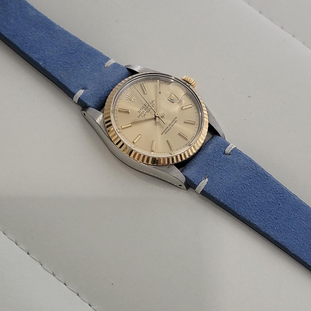 Mens Rolex Oyster Ref 16013 Datejust 36mm 18k SS Date Automatic 1980s RA489 For Sale 2