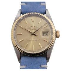 Mens Rolex Oyster Ref 16013 Datejust 36mm 18k SS Date Automatic 1980s RA489