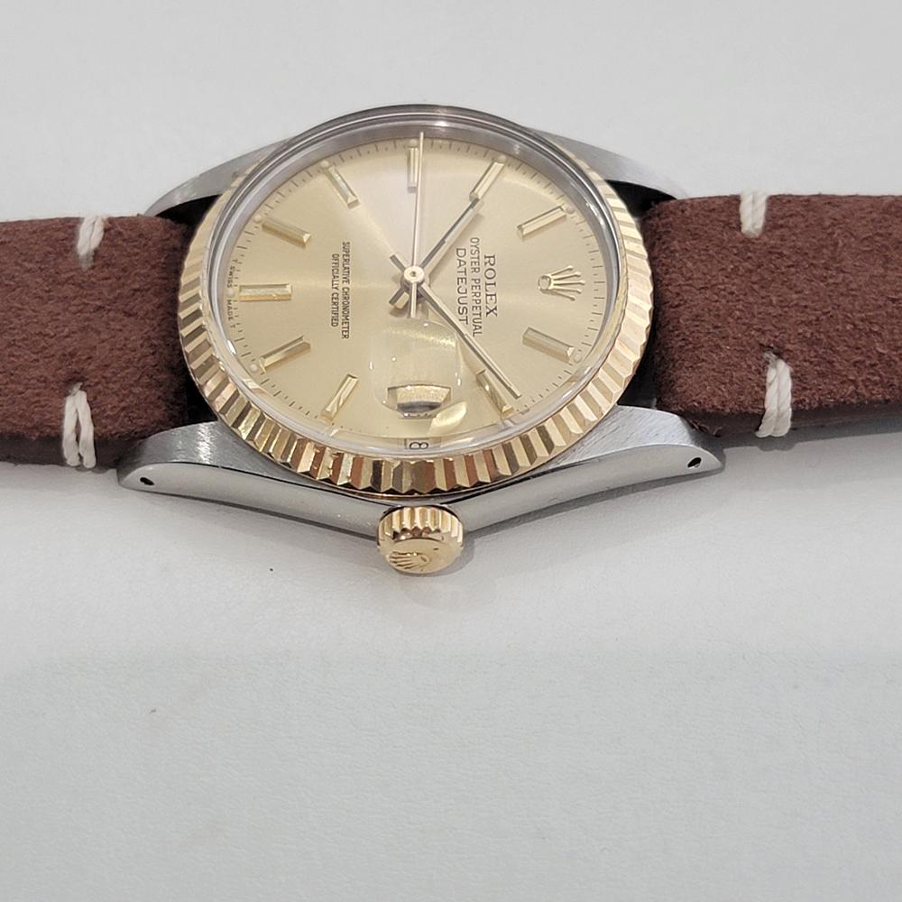 Mens Rolex Oyster Ref 16013 Datejust 36mm 18k SS Date Automatic 1980s RA489B For Sale 1
