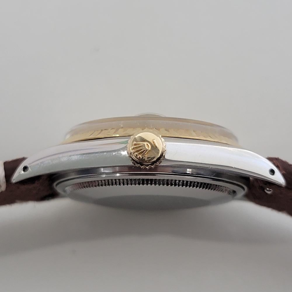 Mens Rolex Oyster Ref 16013 Datejust 36mm 18k SS Date Automatic 1980s RA489B For Sale 5
