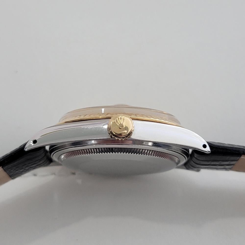 Mens Rolex Oyster Ref 16013 Datejust 36mm 18k SS Date Automatic 1980s RA490B For Sale 4