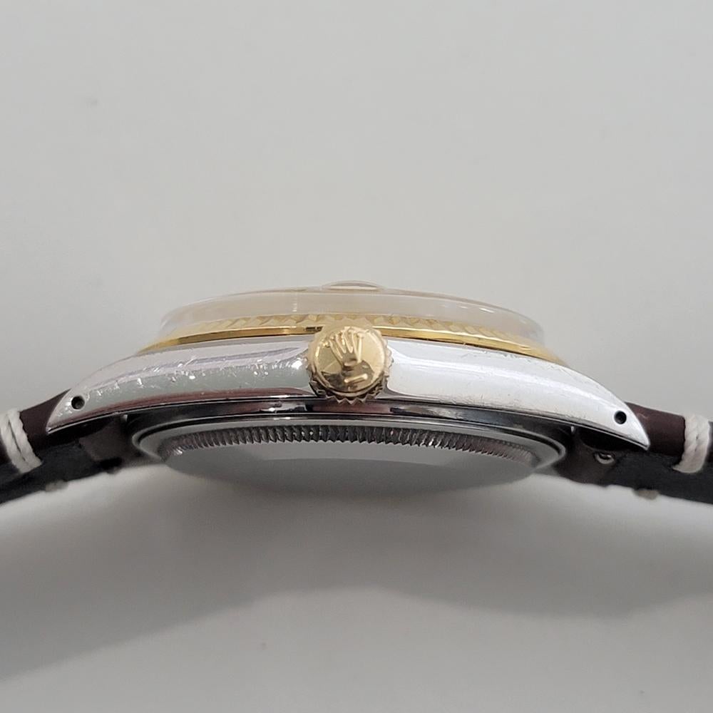 Mens Rolex Oyster Ref 16013 Datejust 36mm 18k SS Date Automatic 1980s RA521 For Sale 4