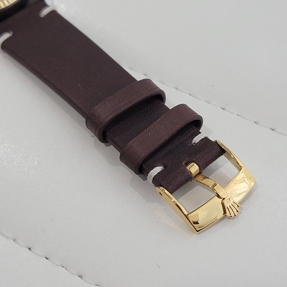 Mens Rolex Oyster Ref 16013 Datejust 36mm 18k SS Date Automatic 1980s RA521 For Sale 5