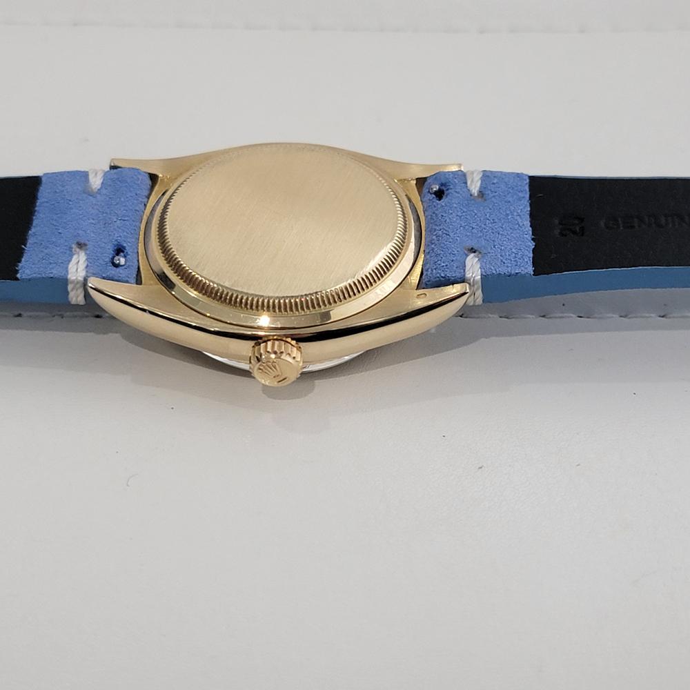 Mens Rolex Oyster Ref 6605 Datejust 14k Solid Gold 36mm Automatic 1950s RA480 For Sale 6