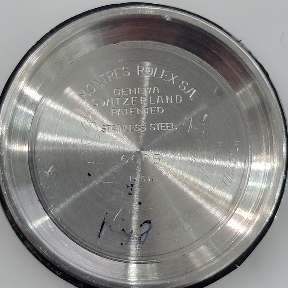 Rolex Oyster Ref 6605 Datejust Roulette Date 36mm Automatico Uomo 1950 RA498 in vendita 11