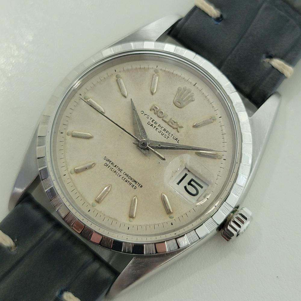 Rolex Oyster Ref 6605 Datejust Roulette Date 36mm Automatico Uomo 1950 RA498 in vendita 1