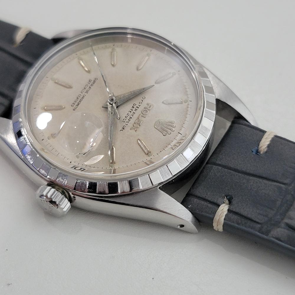 Rolex Oyster Ref 6605 Datejust Roulette Date 36mm Automatico Uomo 1950 RA498 in vendita 3