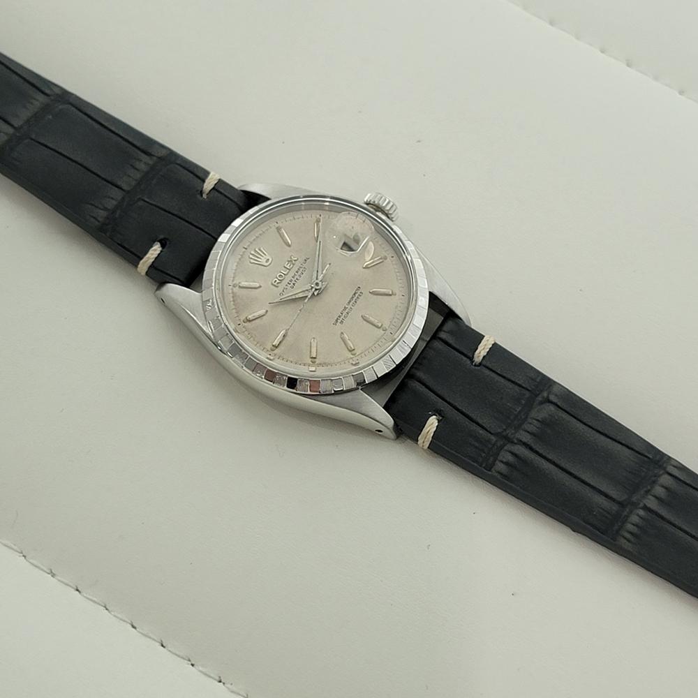 Rolex Oyster Ref 6605 Datejust Roulette Date 36mm Automatico Uomo 1950 RA498 in vendita 4