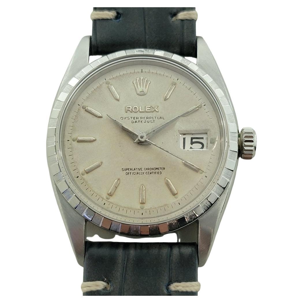 Homme Rolex Oyster Ref 6605 Datejust Roulette Date 36mm Automatic 1950s RA498