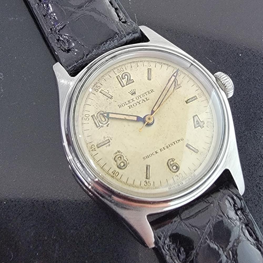 Mens Rolex Oyster Royal Ref 4444 Manual Wind 1940s Vintage Swiss RA159 ...