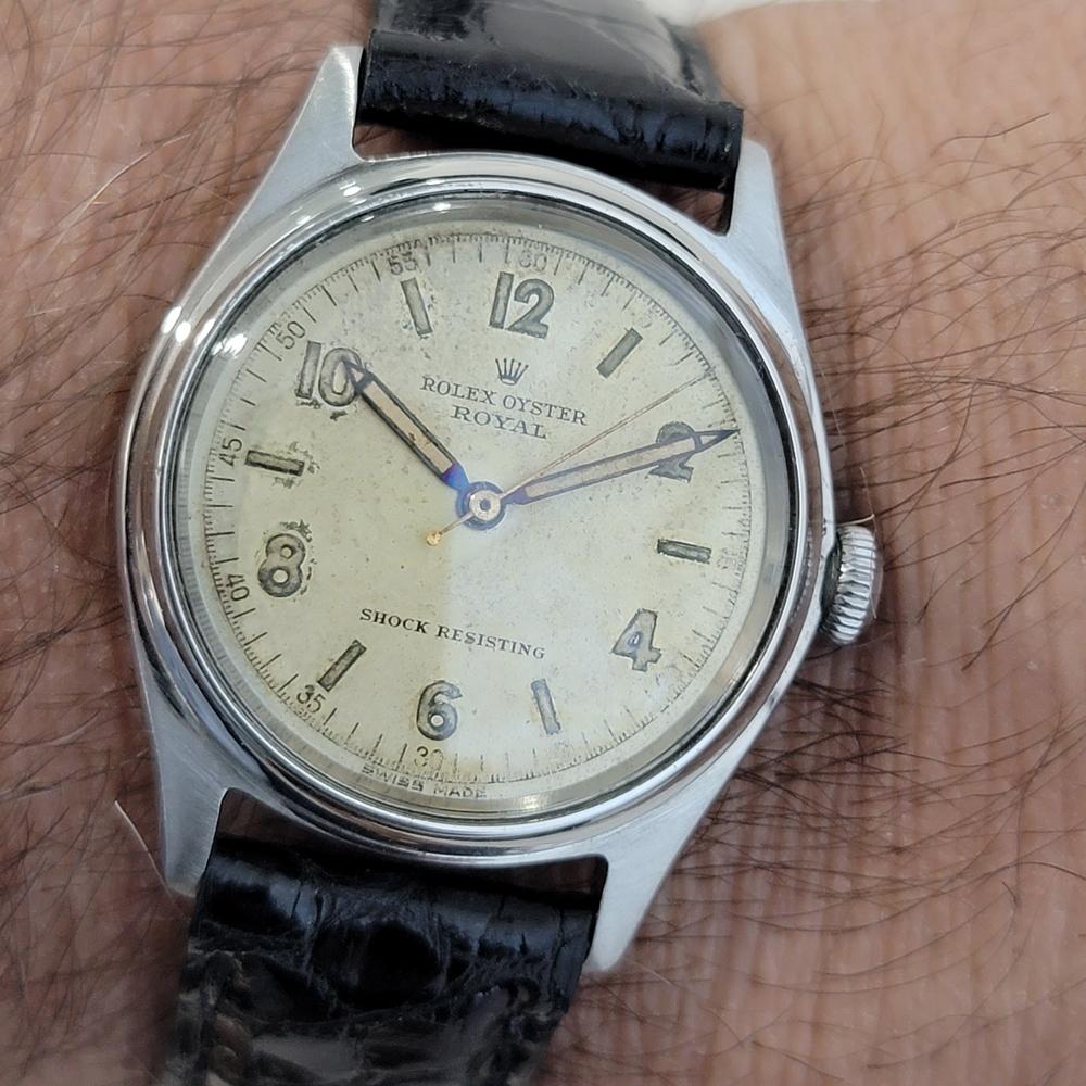 Mens Rolex Oyster Royal Ref 4444 Manual Wind 1940s Vintage Swiss RA159B 5