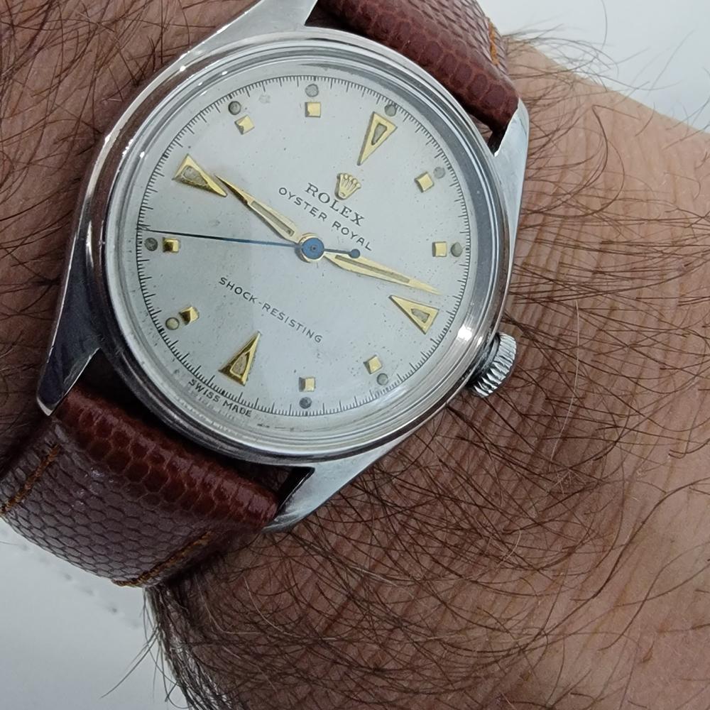 Mens Rolex Oyster Royal Ref 4444 Manual Wind 1940s Vintage Swiss RJC166 5