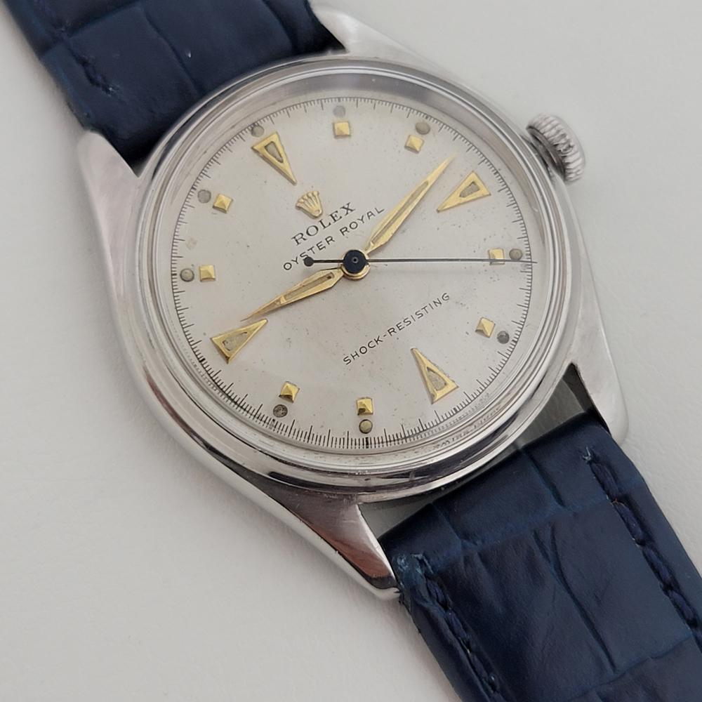 Herren Rolex Oyster Royal Ref 4444 32mm Handaufzug 1940er Jahre Vintage Schweizer RJC166B im Zustand „Hervorragend“ in Beverly Hills, CA