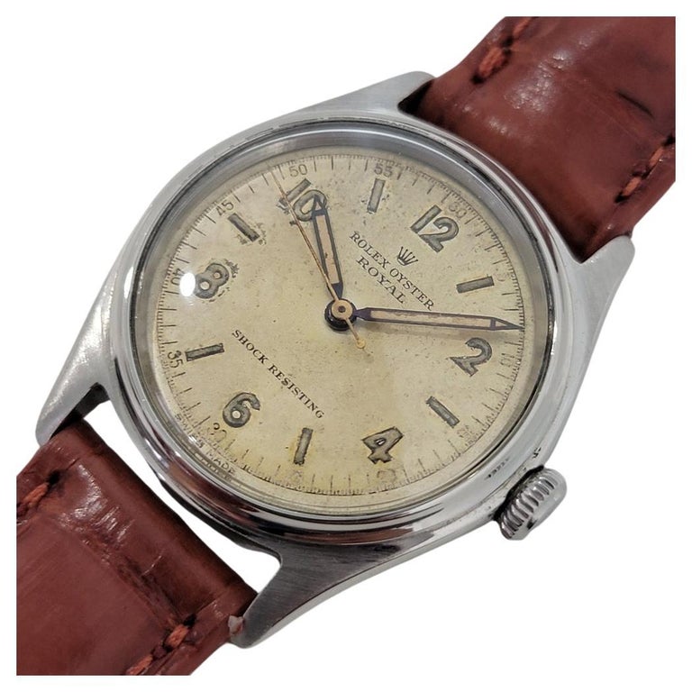 Mens Rolex Oyster Royal Ref 4444 Manual Wind 1940s Swiss Vintage RA159T For  Sale at 1stDibs | rolex 4444, vintage rolex watches 1940s