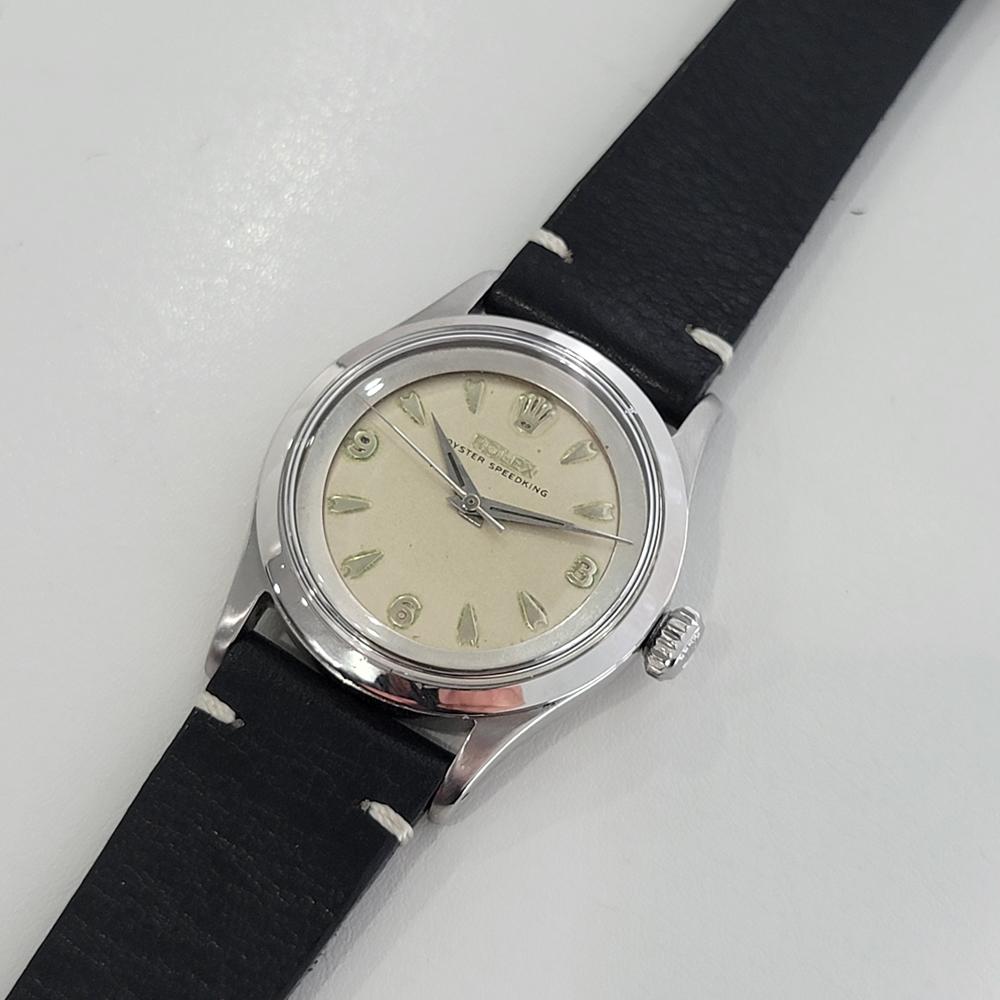 Men's Mens Rolex Oyster Speedking Ref 6632 34mm Automatic 1950s Vintage Rare RA138