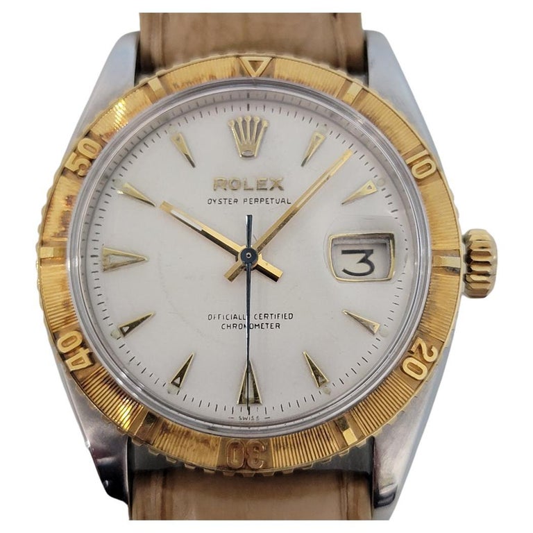 Men's Rolex Oyster Turn O Graph Ref 6309 18k SS Automatic 1950s Vintage  RJC171 For Sale at 1stDibs | rolex 6309, rolex 6609, rolex datejust 1950