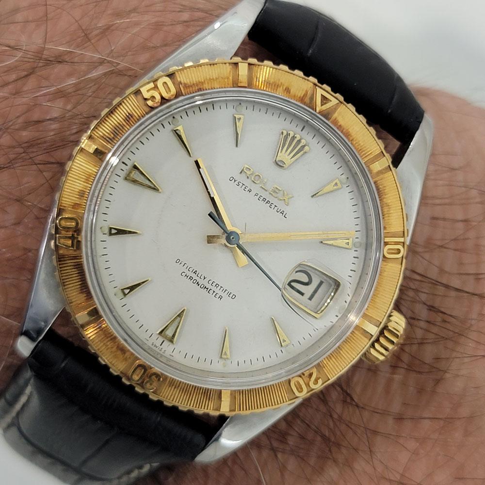 Men's Rolex Oyster Turn O Graph Ref 6309 18k SS Automatic 1950s Vintage RJC171B 9