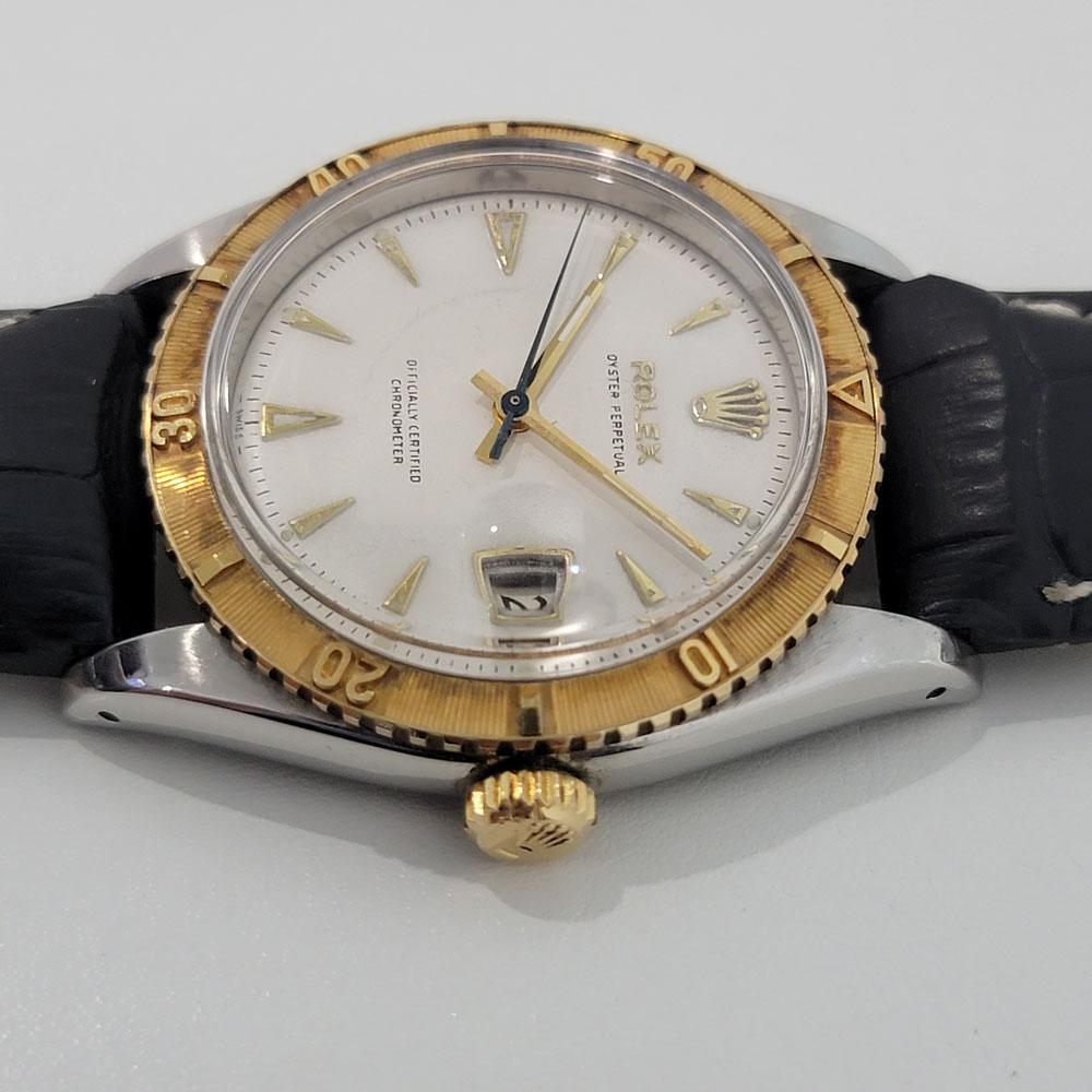 Men's Rolex Oyster Turn O Graph Ref 6309 18k SS Automatic 1950s Vintage RJC171B 1