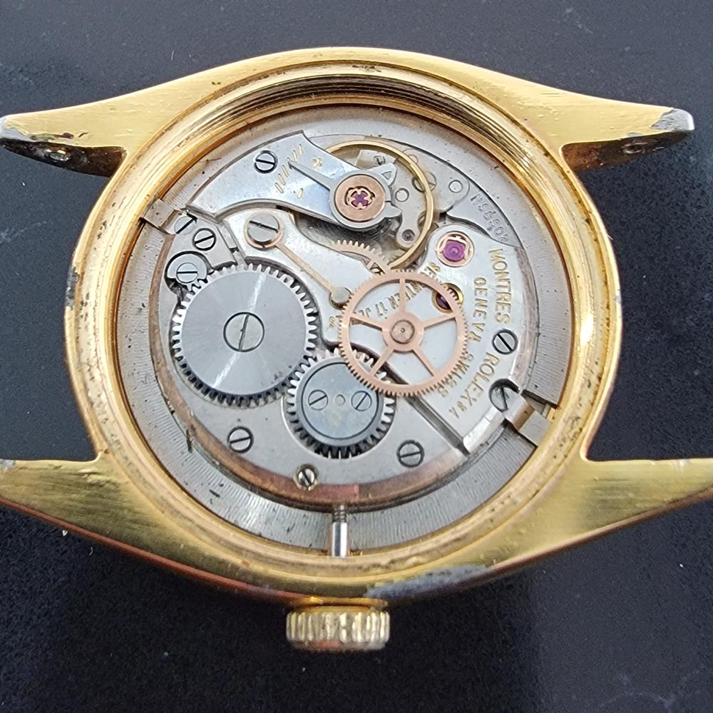 Herren Rolex Oysterdate Precision 6494 34mm Goldgefasster handgefasster RA214, 1950er Jahre 8