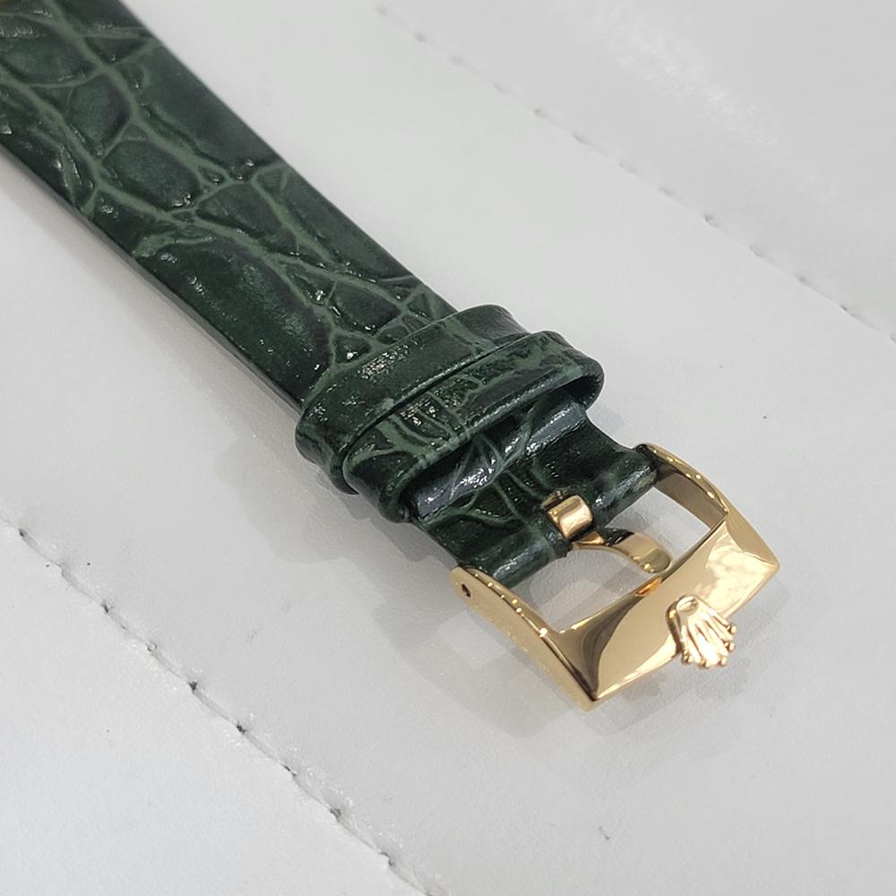 Herren Rolex Oysterdate Precision 6494 34mm Goldgefasster handgefasster RA214, 1950er Jahre 5