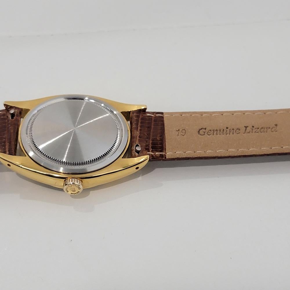 Mens Rolex Oysterdate Precision 6494 34mm Gold Capped Manual Wind 1950s NA121 For Sale 6