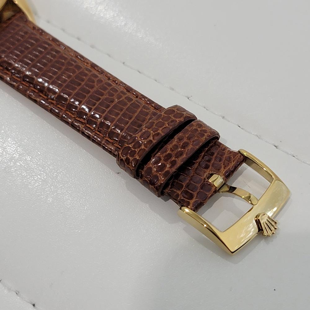 Mens Rolex Oysterdate Precision 6494 34mm Gold Capped Manual Wind 1950s NA121 For Sale 4