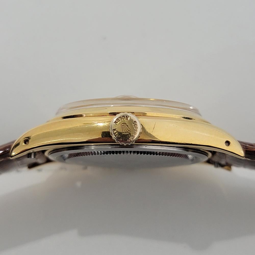 Mens Rolex Oysterdate Precision 6494 34mm Gold Capped Manual Wind 1950s NA121 For Sale 5