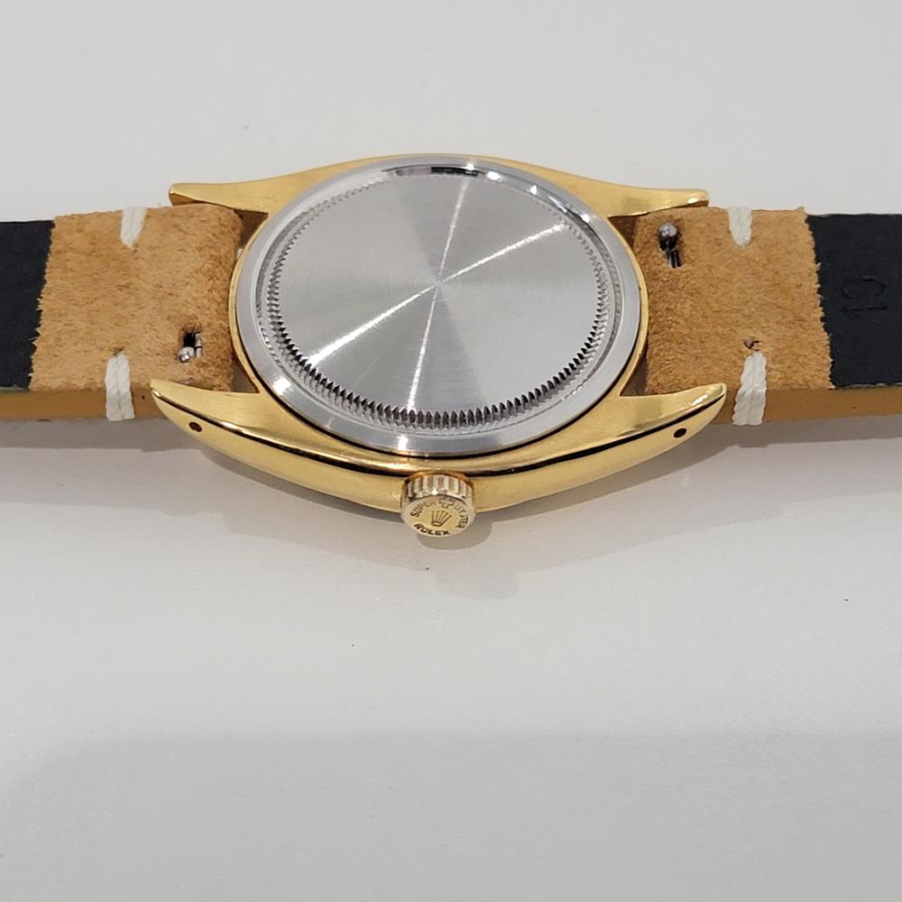 Mens Rolex Oysterdate Precision 6494 34mm Gold Capped Manual Wind 1950s NA121B For Sale 6