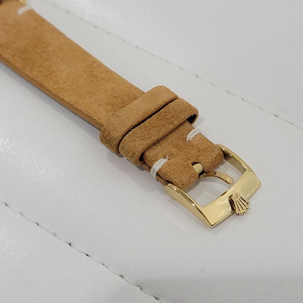 Mens Rolex Oysterdate Precision 6494 34mm Gold Capped Manual Wind 1950s NA121B For Sale 4