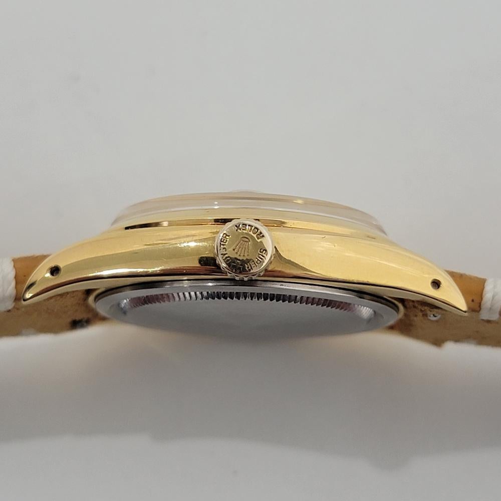 Mens Rolex Oysterdate Precision 6494 34mm Gold Capped Manual Wind 1950s NA121B For Sale 5