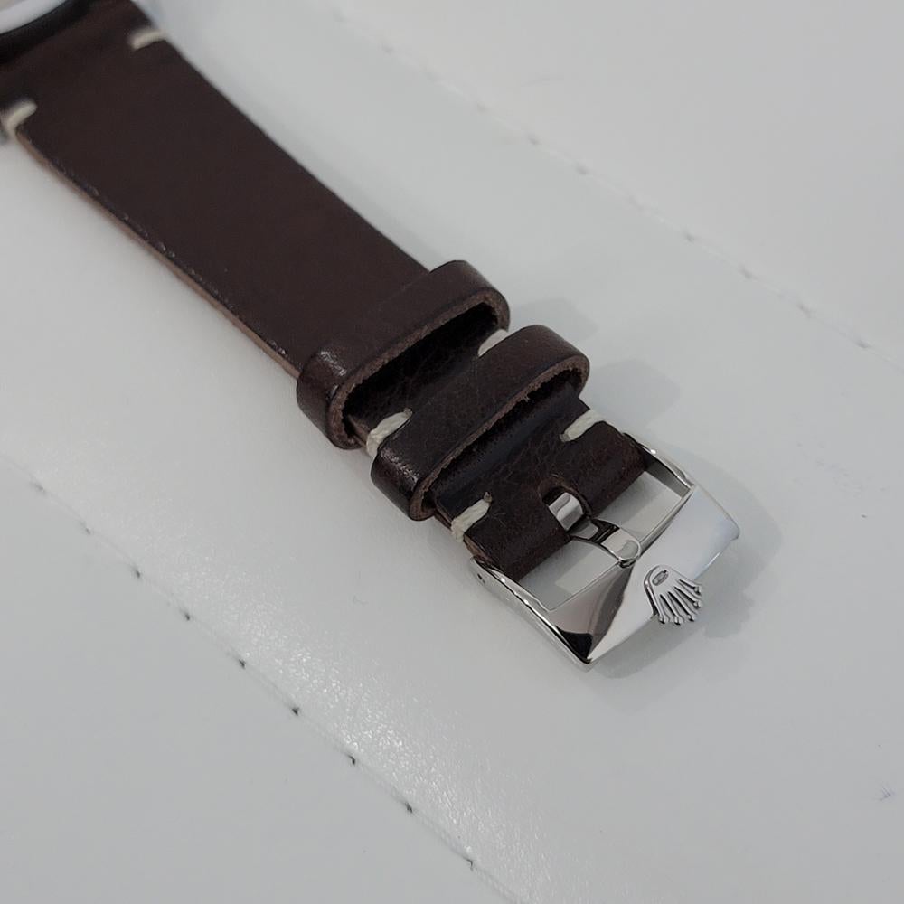 Mens Rolex Oysterdate Precision 6494 34mm Hand-Wind 1950s Swiss Vintage RA191B en venta 4