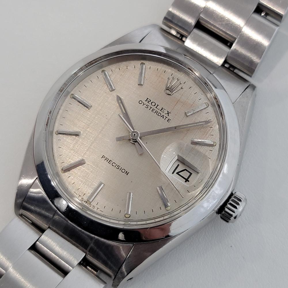 Uomo Rolex Oysterdate Precision 6694 Carica manuale 1960 Vintage Swiss RA271 1